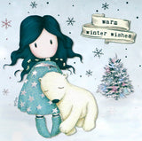 Full Diamond Painting kit - Gorjuss girl - Warm Winter Wishes (Polar Bear)