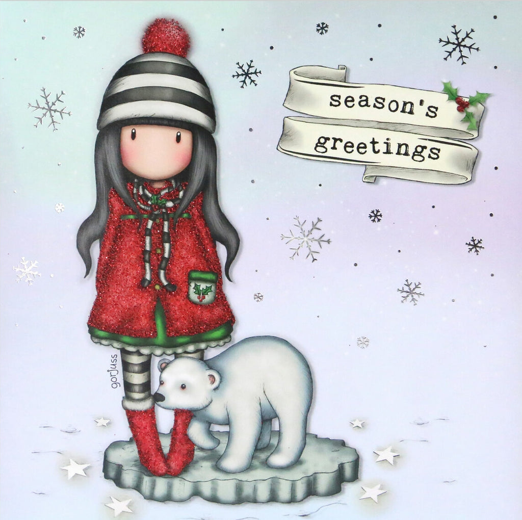 Full Diamond Painting kit - Gorjuss girl - Season's Greetings (Polar)