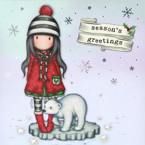 Full Diamond Painting kit - Gorjuss girl - Season's Greetings (Polar)