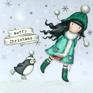 Full Diamond Painting kit - Gorjuss girl - Merry Christmas (The Ice Dance)