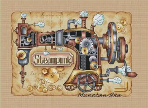 Full Diamond Painting kit - Ancient sewing machine