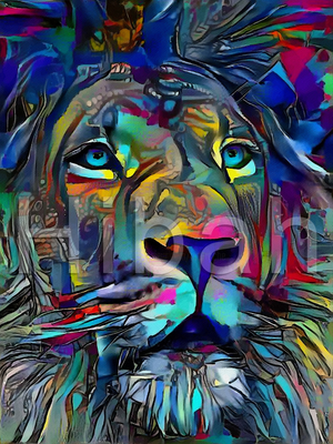 Full Diamond Painting kit - Lion