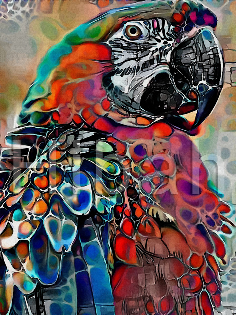 Full Diamond Painting kit - Parrot