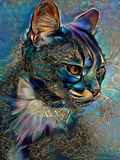 Full Diamond Painting kit -  Cat