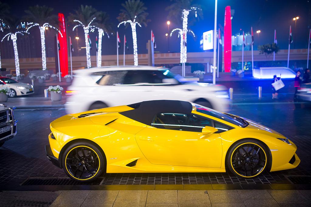 Full Diamond Painting kit - Yellow Lamborghini