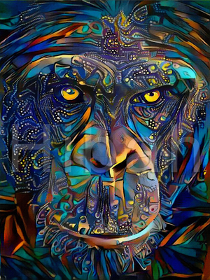 Full Diamond Painting kit - Chimpanzees