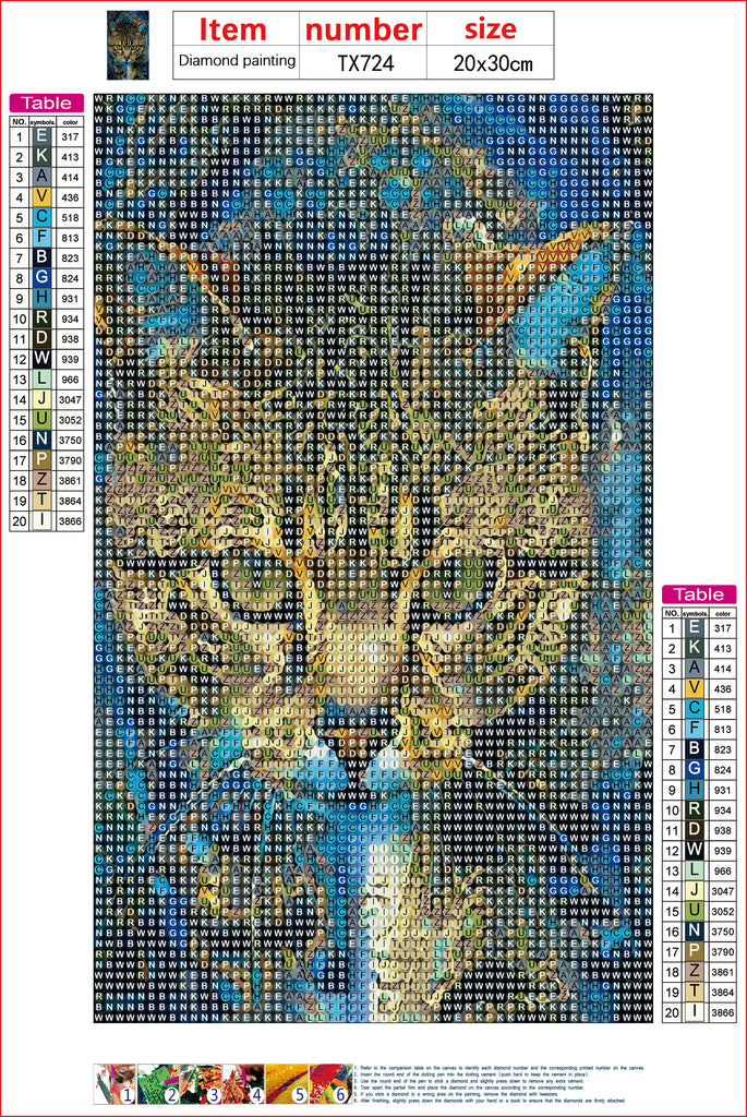 Full Diamond Painting kit - Cat