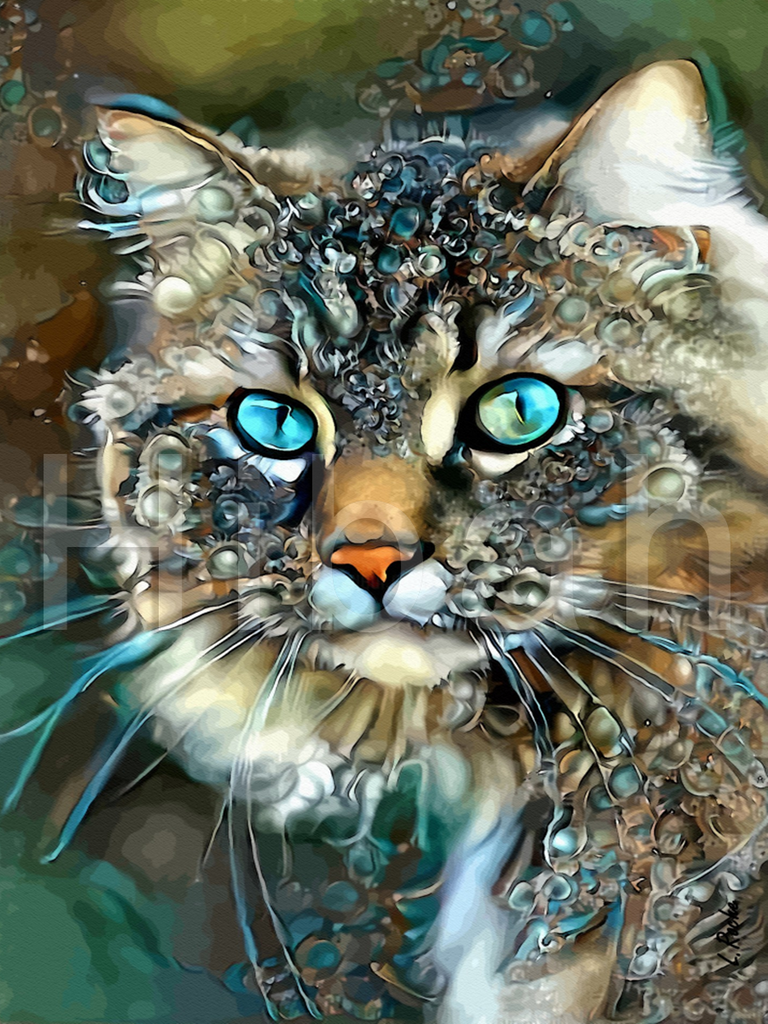 Full Diamond Painting kit - Cat