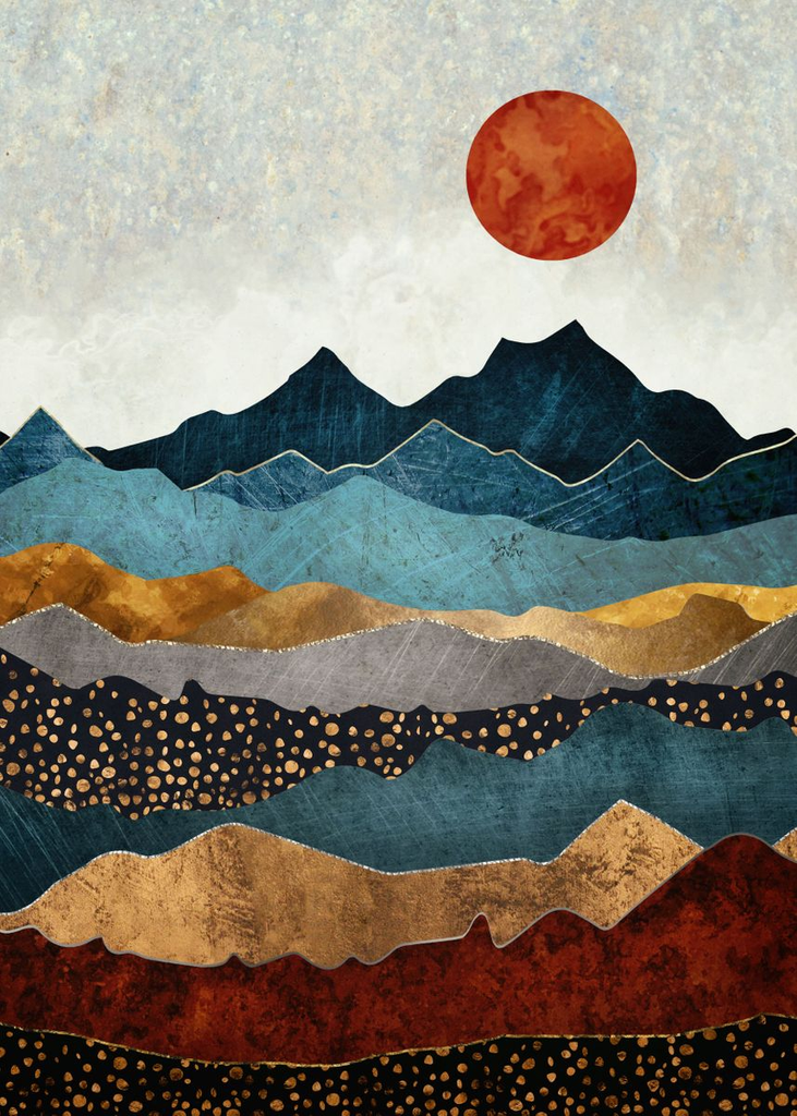 Full Diamond Painting kit - Abstract landscape