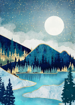 Full Diamond Painting kit - Abstract landscape