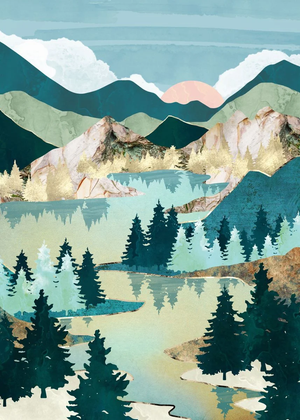 Full Diamond Painting kit - Abstract landscape