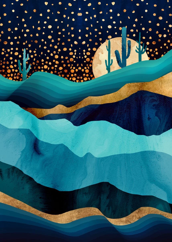 Full Diamond Painting kit - Abstract landscape