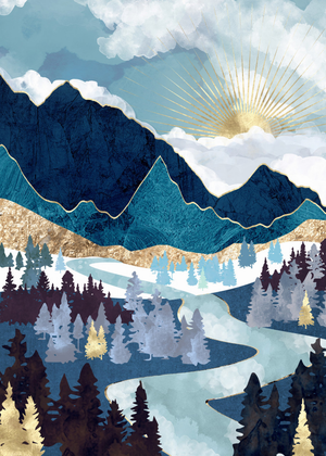 Full Diamond Painting kit - Abstract landscape