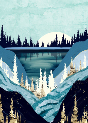 Full Diamond Painting kit - Abstract landscape