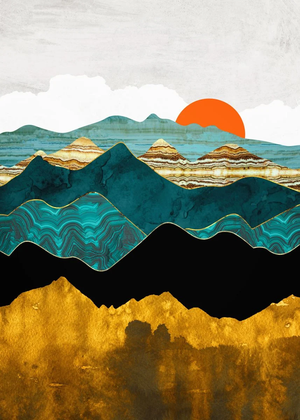 Full Diamond Painting kit - Abstract landscape
