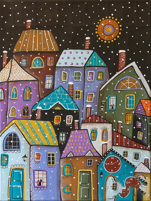 Full Diamond Painting kit - Abstract house