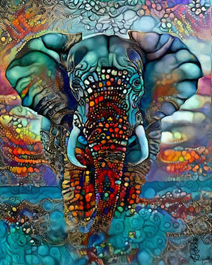 Full Diamond Painting kit - Elephant