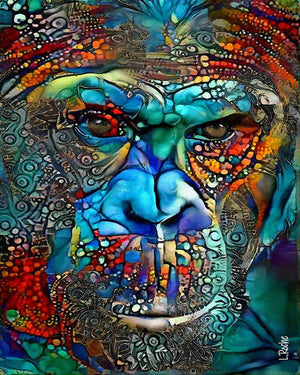 Full Diamond Painting kit - Orangutan