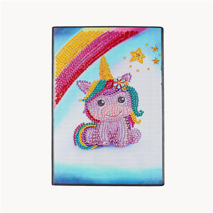 DIY Diamond Painting Notebook - unicorn (No lines)