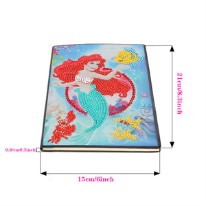 DIY Diamond Painting Notebook - Mermaid (No lines)