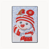 DIY Diamond Painting Notebook - snowman (No lines)
