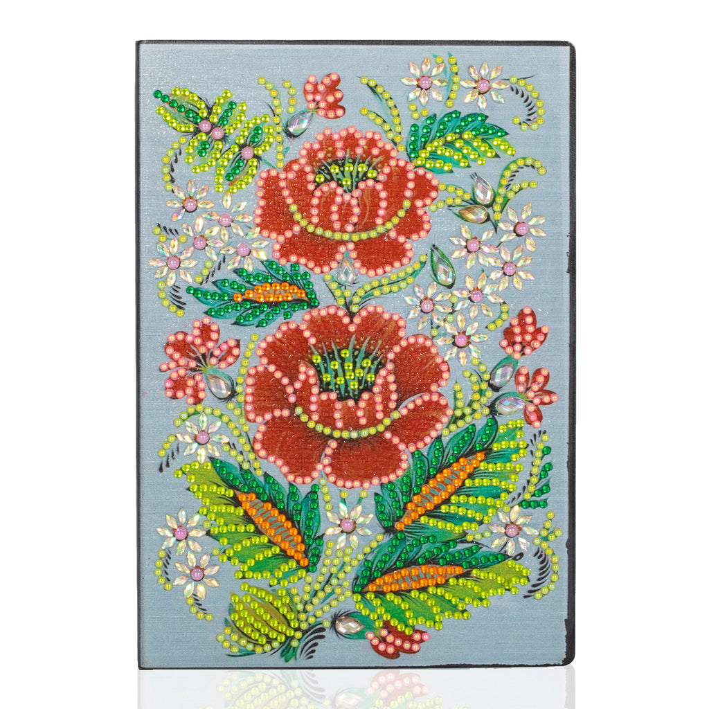 DIY Diamond Painting Notebook - Flower (No lines)