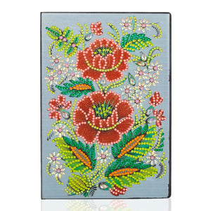 DIY Diamond Painting Notebook - Flower (No lines)