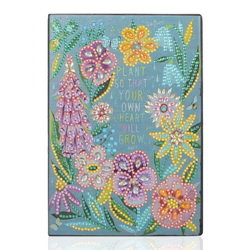 DIY Diamond Painting Notebook - Flower (No lines)