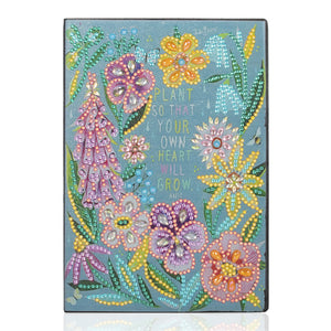 DIY Diamond Painting Notebook - Flower (No lines)