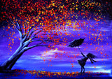 Full Diamond Painting kit - Big tree and little girl