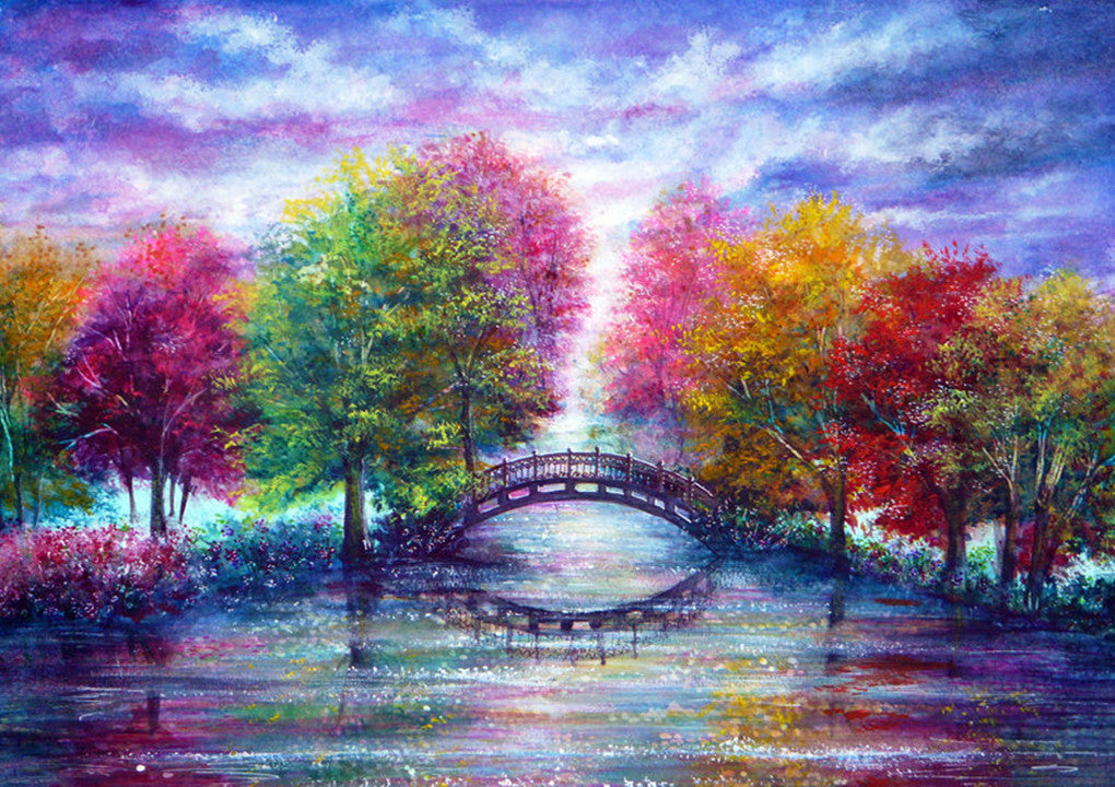 Full Diamond Painting kit - Colorful tree