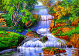 Full Diamond Painting kit - Beautiful waterfall view