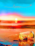 Full Diamond Painting kit - Drift bottle on the beach