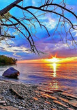 Full Diamond Painting kit - Sunset by the sea