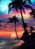 Full Diamond Painting kit - Colorful ocean sunset