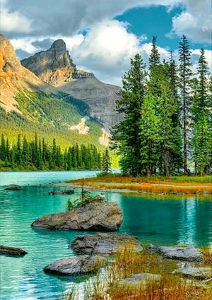 Full Diamond Painting kit - Beautiful lake view