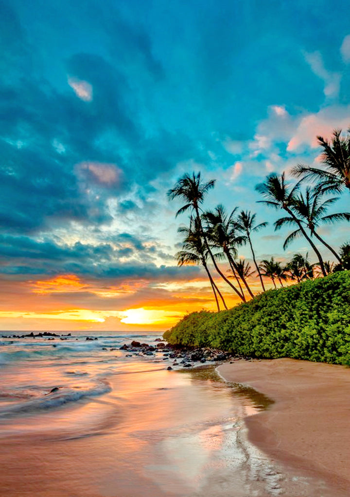 Full Diamond Painting kit - Beach view of the sea