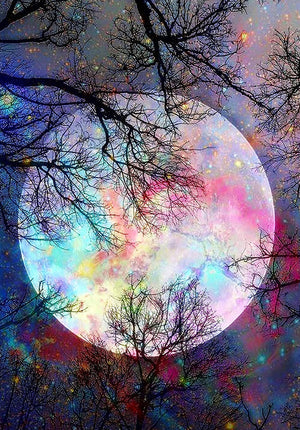 Full Diamond Painting kit - Big moon