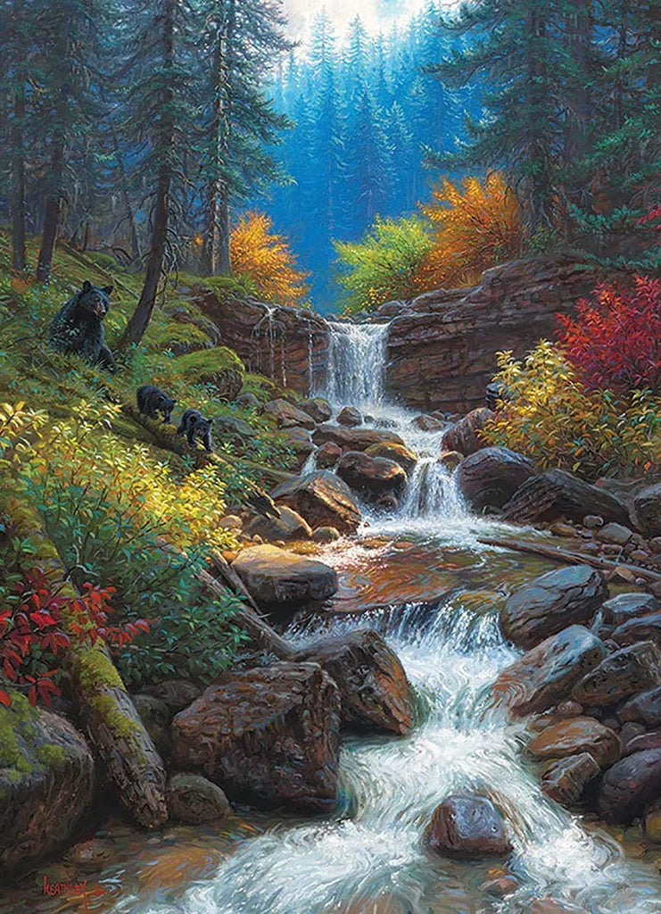 Full Diamond Painting kit - Beautiful waterfall view