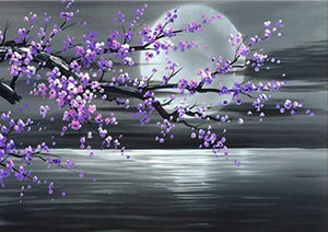 Full Diamond Painting kit - Purple flower