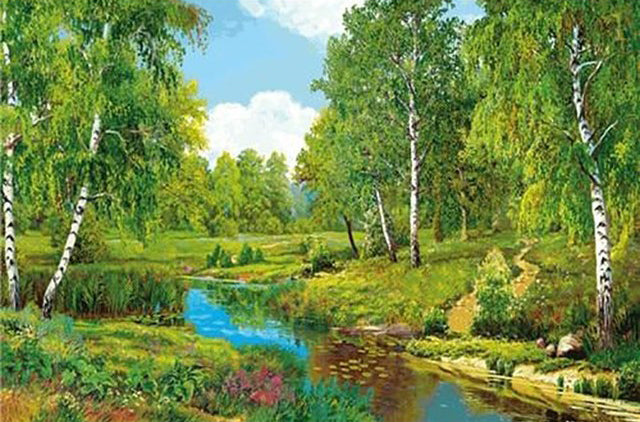 Full Diamond Painting kit - Verdant woods