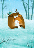 Full Diamond Painting kit - Ox and snowman