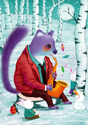 Full Diamond Painting kit - Fox musician