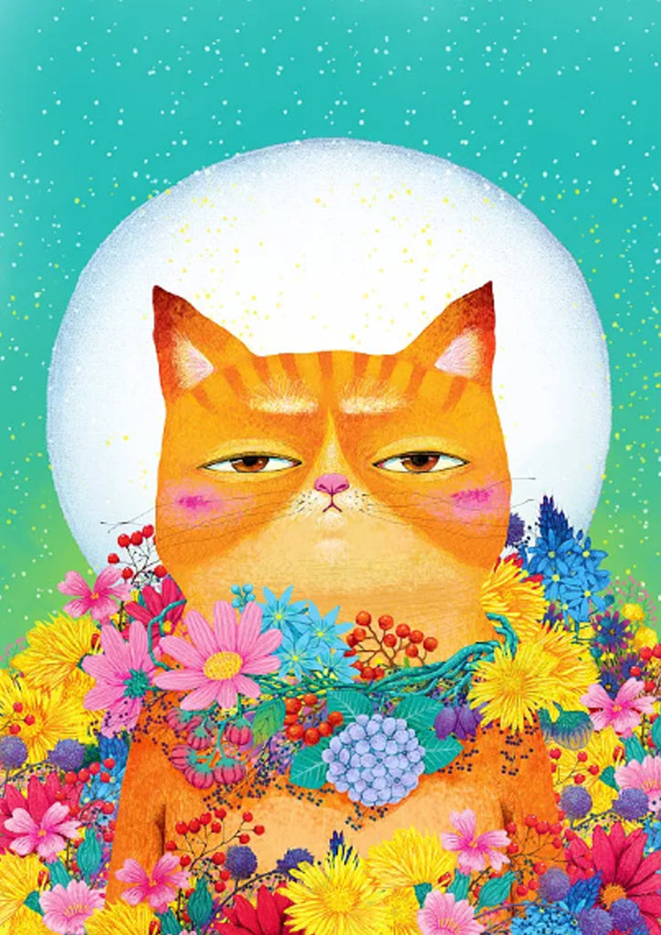 Full Diamond Painting kit - Melancholy cat