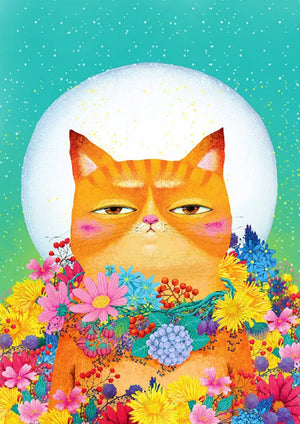 Full Diamond Painting kit - Melancholy cat