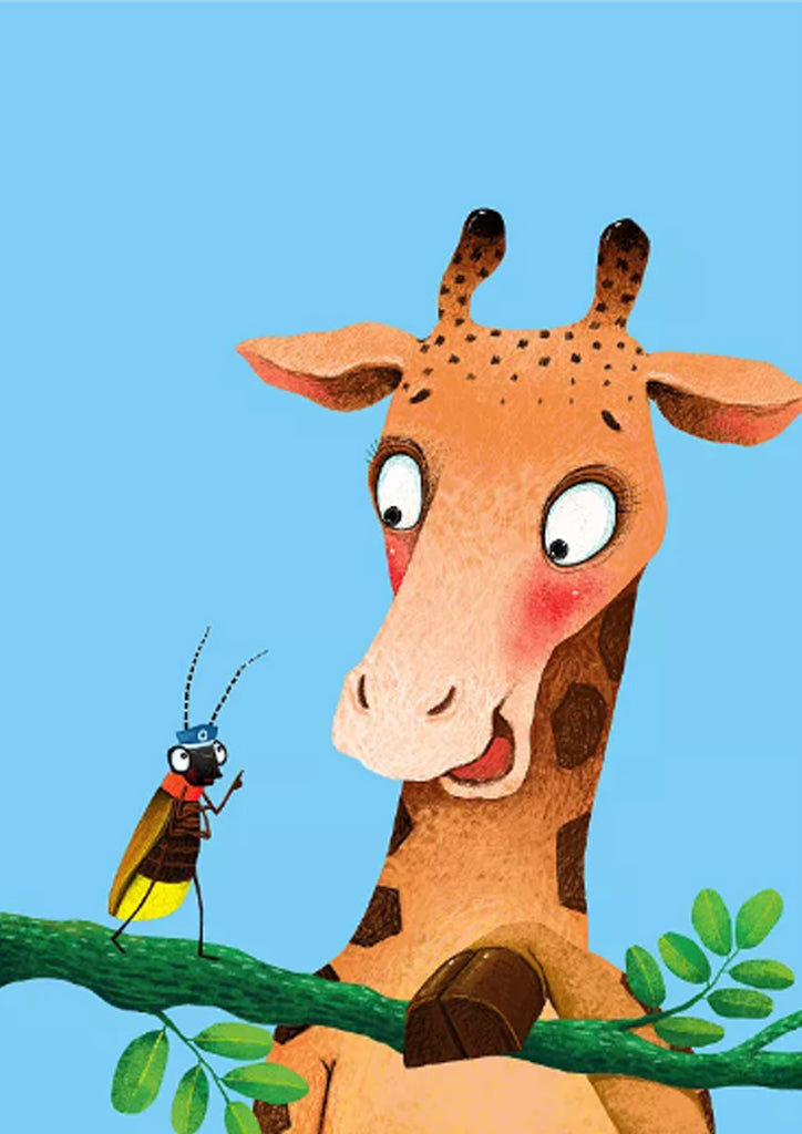 Full Diamond Painting kit - Giraffe and ant