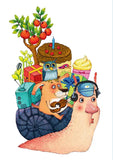 Full Diamond Painting kit - Cute big snail