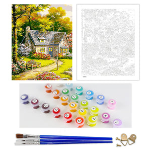 DIY Painting by number kit | Lion head