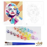 DIY Painting by number kit | Audrey Hepburn
