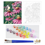 DIY Painting by number kit | Flower and bird scenery